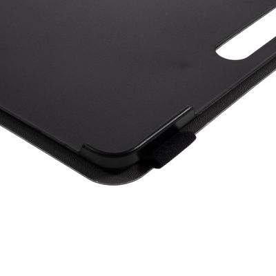 Cazy Hoes met Toetsenbord AZERTY - geschikt voor Samsung Galaxy Tab S7 FE/Tab S7 Plus - Zwart