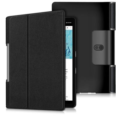 Cazy TriFold Hoes met Auto Slaap/Wake geschikt voor Lenovo Yoga Smart Tab - Zwart