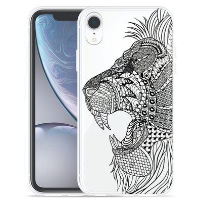 Cazy Hoesje geschikt voor iPhone Xr - Mandala Lion