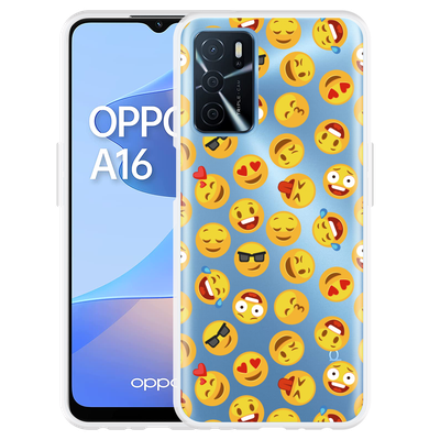 Cazy Hoesje geschikt voor Oppo A16/A16s - Emoji