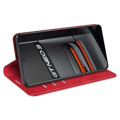 Cazy Wallet Magnetic Hoesje geschikt voor Realme GT Neo3 - Rood
