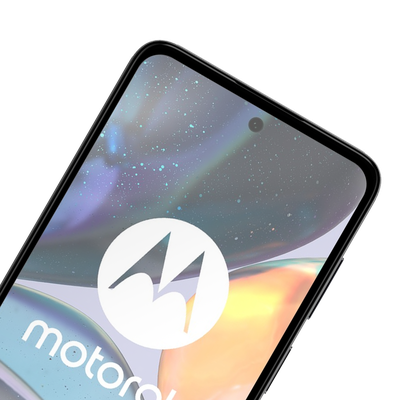Cazy Full Cover Glass Screen Protector geschikt voor Motorola Moto G22 - Zwart