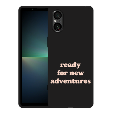 Cazy Hoesje Zwart geschikt voor Sony Xperia 5 V New Adventures