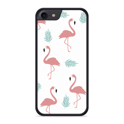 Cazy Hardcase hoesje geschikt voor iPhone 8 - Flamingo Pattern