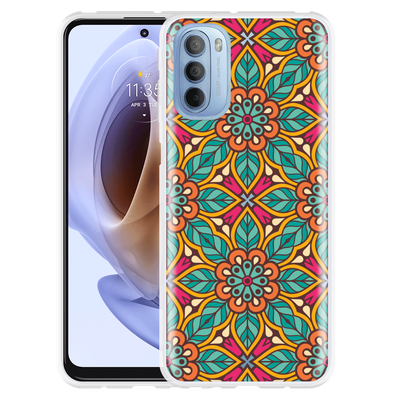 Cazy Hoesje geschikt voor Motorola Moto G41 - Flora Mandala