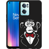 Hoesje Zwart geschikt voor OnePlus Nord CE2 - Smoking Chimp