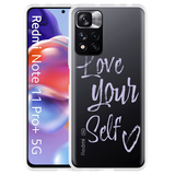 Hoesje geschikt voor Xiaomi Redmi Note 11 Pro+ Love Yourself