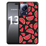 Hoesje Zwart geschikt voor Xiaomi 13 Lite Watermeloen
