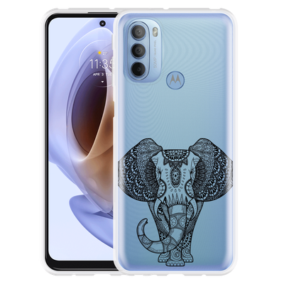 Cazy Hoesje geschikt voor Motorola Moto G41 - Mandala Elephant