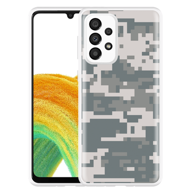 Cazy Hoesje geschikt voor Samsung Galaxy A33 - Camouflage Digi