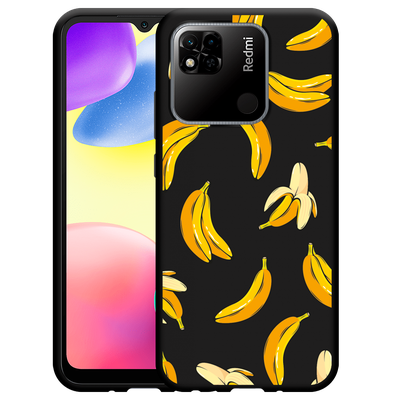 Cazy Hoesje Zwart geschikt voor Xiaomi Redmi 10A - Banana