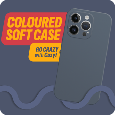 Cazy Soft Color TPU Hoesje geschikt voor iPhone 14 Pro - Blauw