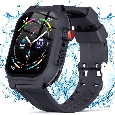Shellbox Apple Watch Series 7/8 41mm Waterproof Case (Black)