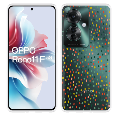 Cazy Hoesje geschikt voor Oppo Reno11 F Happy Dots