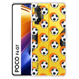 Cazy Hoesje geschikt voor Poco F4 GT - Soccer Ball Orange