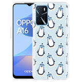 Hoesje geschikt voor Oppo A16/A16s - Pinguins