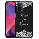 Hoesje Zwart geschikt voor Oppo A74 5G - Made for queens