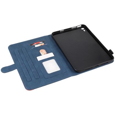 Cazy Hoes geschikt voor iPad Mini 2022 (6th Gen) - Duo Color Book Case - Blauw