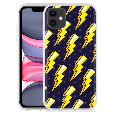 Cazy Hoesje geschikt voor iPhone 11 - Pop Art Lightning