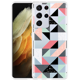 Hoesje geschikt voor Samsung Galaxy S21 Ultra - Geometric Artwork