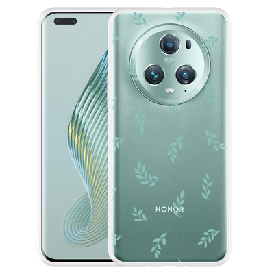 Cazy Hoesje geschikt voor Honor Magic5 Pro Kleine Blaadjes