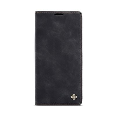 Caseme Hoesje geschikt voor iPhone 15 Pro Max - Retro Wallet Case - Zwart