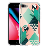 Hoesje geschikt voor iPhone 8 - Exotic Trendy Parrot