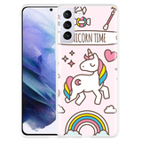 Hoesje geschikt voor Samsung Galaxy S21 Plus - Unicorn Time