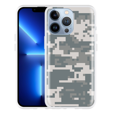 Cazy Hoesje geschikt voor iPhone 13 Pro - Camouflage Digi