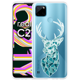 Hoesje geschikt voor Realme C21Y - Art Deco Deer
