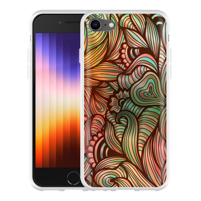 Cazy Hoesje geschikt voor iPhone SE 2022 - Abstract Colorful