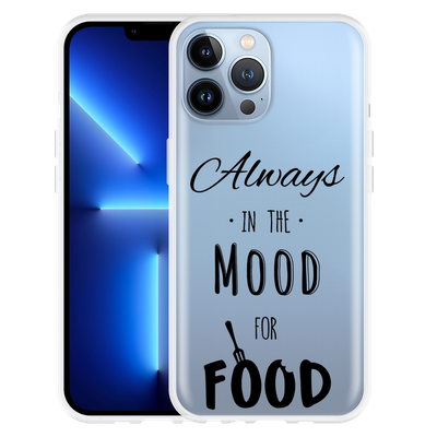 Cazy Hoesje geschikt voor iPhone 13 Pro Max - Mood for Food Black
