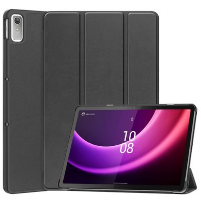 Cazy Hoes geschikt voor Lenovo Tab P11 Gen 2 - TriFold Tablet Smart Cover - Zwart