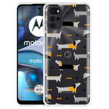 Hoesje geschikt voor Motorola Moto G22 - Teckels