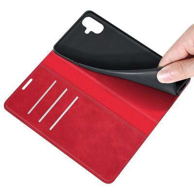 Cazy Wallet Magnetic Hoesje geschikt voor Samsung Galaxy A04e - Rood