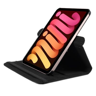 Cazy 360 Graden Roterende Hoes geschikt voor iPad Mini 2022 (6th Gen) - Zwart
