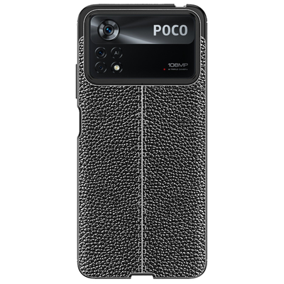 Cazy TPU Hoesje Soft Design geschikt voor Poco X4 Pro - Zwart