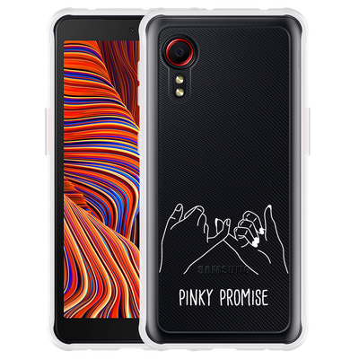 Cazy Hoesje geschikt voor Samsung Galaxy Xcover 5 - Pinky Promise