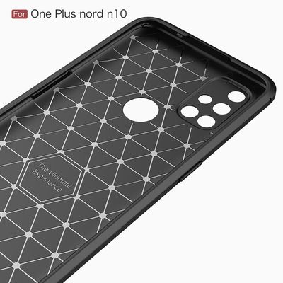 Cazy Rugged TPU Hoesje geschikt voor OnePlus Nord N10 - Zwart