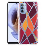 Hoesje geschikt voor Motorola Moto G41 - Colorful Triangles