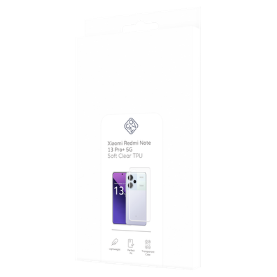 Cazy Soft TPU Hoesje geschikt voor Xiaomi Redmi Note 13 Pro+ 5G - Transparant