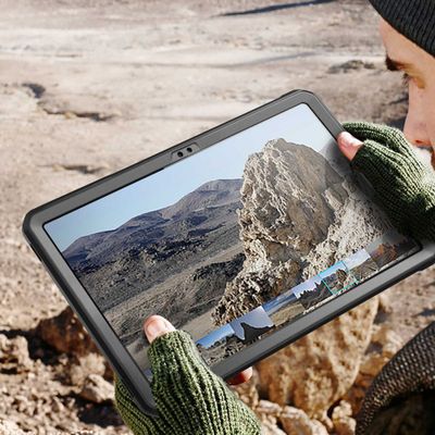 Supcase Unicorn Beetle Pro Hoes geschikt voor Samsung Galaxy Tab A7 2020 - Met ingebouwde screenprotector - Zwart