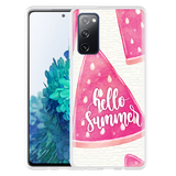 Hoesje geschikt voor Samsung Galaxy S20 FE - Summer Melon