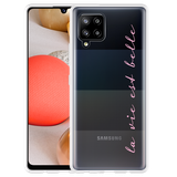 Hoesje geschikt voor Samsung Galaxy A42 - La Vie Est Belle