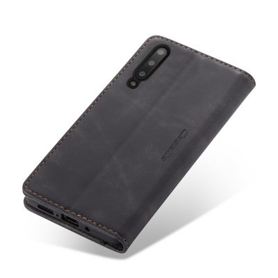 CASEME Samsung Galaxy A50 Retro Wallet Case - Zwart