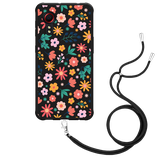 Hoesje met Koord Zwart geschikt voor Samsung Galaxy Xcover 5 - Always have flowers