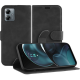 Premium Wallet Hoesje geschikt voor Motorola Moto G14 - Zwart