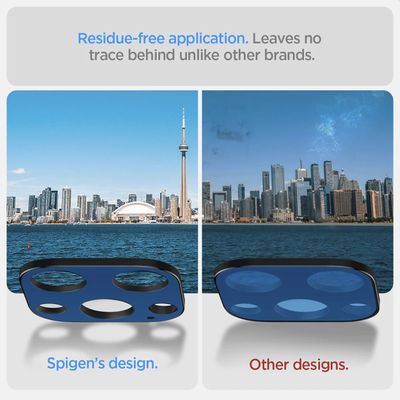Spigen Camera Lens Glass Protector iPhone 14 Pro / 14 Pro Max / iPhone 15 / 15 Pro Max (Black) - AGL05273 (2 pack)