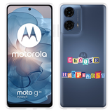 Hoesje geschikt voor Motorola Moto G04/G04s/G24/G24 Power Choose Happiness