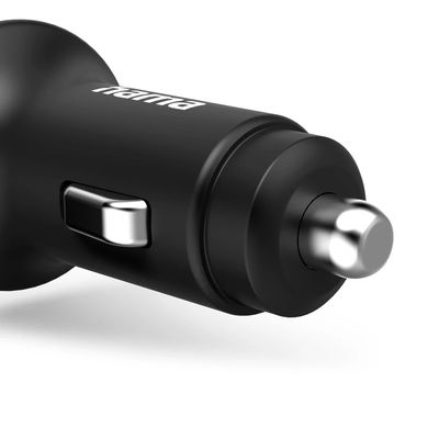 Hama Autolader met oplaadkabel - 25W - USB-C - 1 meter -  Snelladen - LED-functie en beveiliging - Zwart